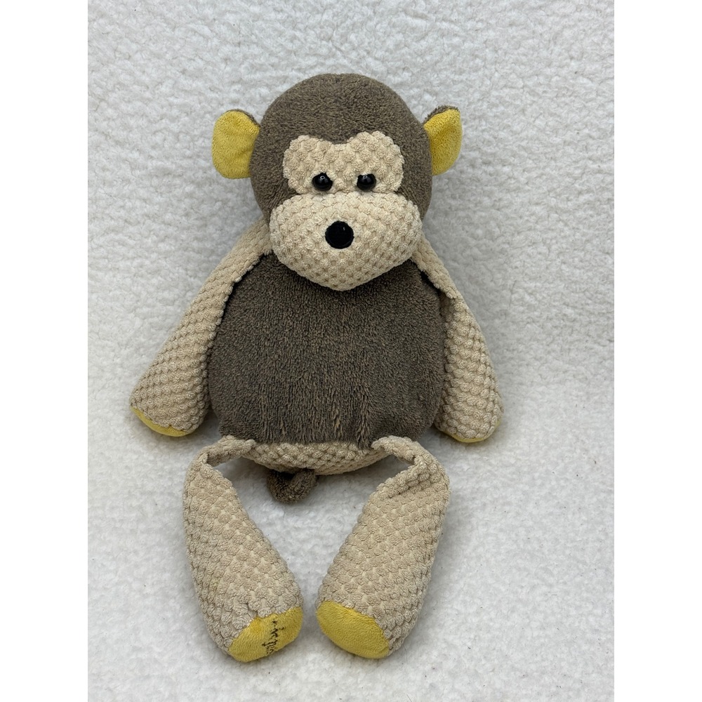 Scentsy Buddy Mollie the Monkey Plush Brown Tan Waffle Knit Stuffed Animal Toy